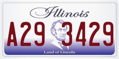 IL license plate A293429