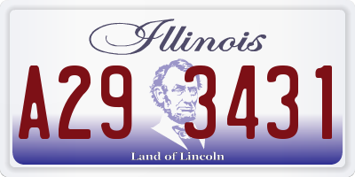 IL license plate A293431