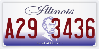 IL license plate A293436