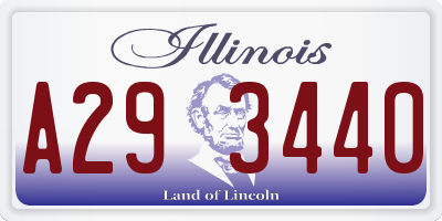 IL license plate A293440