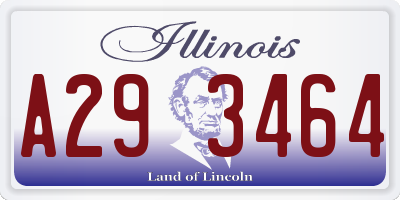 IL license plate A293464