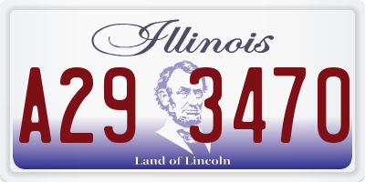 IL license plate A293470