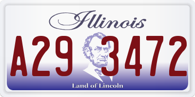 IL license plate A293472