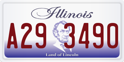 IL license plate A293490