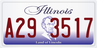 IL license plate A293517