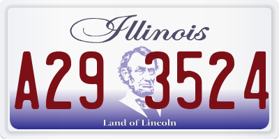 IL license plate A293524
