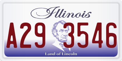 IL license plate A293546