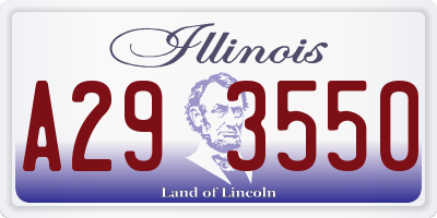 IL license plate A293550