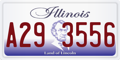 IL license plate A293556