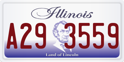 IL license plate A293559