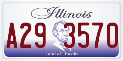 IL license plate A293570