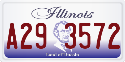 IL license plate A293572