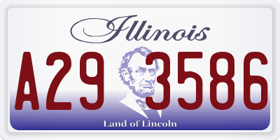 IL license plate A293586