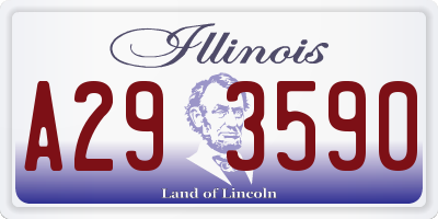 IL license plate A293590