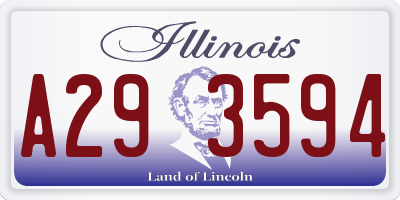 IL license plate A293594