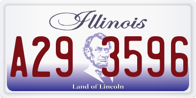 IL license plate A293596