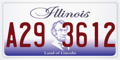 IL license plate A293612