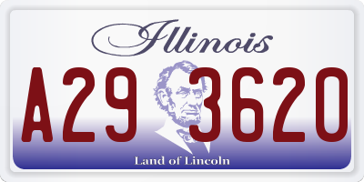 IL license plate A293620