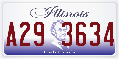 IL license plate A293634