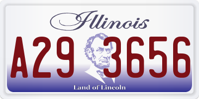 IL license plate A293656