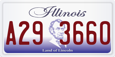 IL license plate A293660