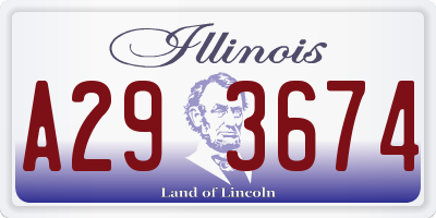 IL license plate A293674
