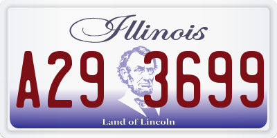 IL license plate A293699