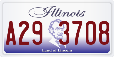 IL license plate A293708