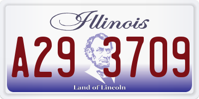 IL license plate A293709