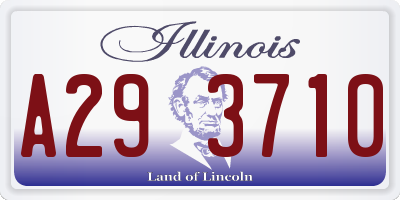 IL license plate A293710
