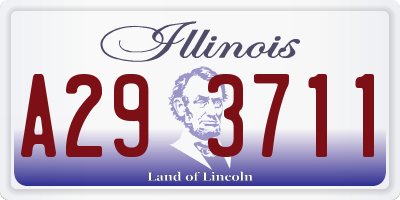 IL license plate A293711