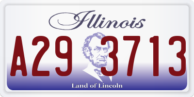 IL license plate A293713