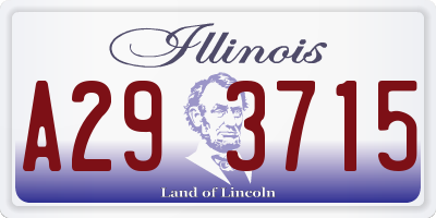 IL license plate A293715