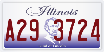 IL license plate A293724
