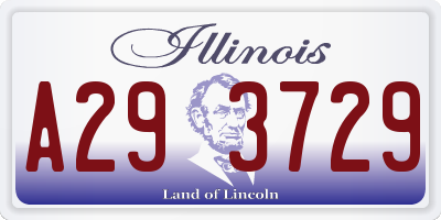 IL license plate A293729