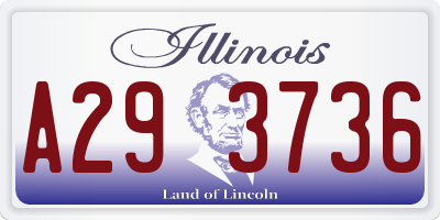 IL license plate A293736