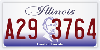 IL license plate A293764