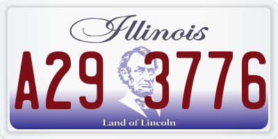 IL license plate A293776
