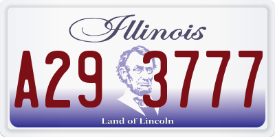 IL license plate A293777