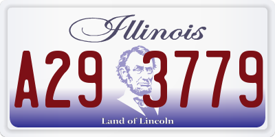 IL license plate A293779