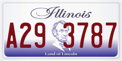 IL license plate A293787