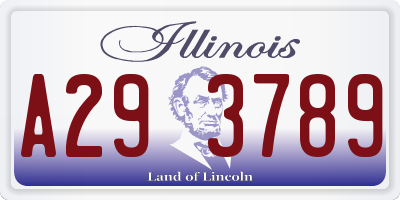 IL license plate A293789