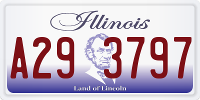 IL license plate A293797