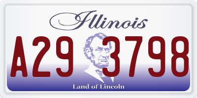 IL license plate A293798