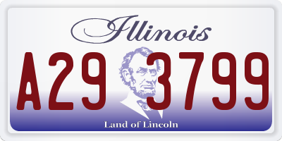 IL license plate A293799