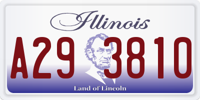 IL license plate A293810