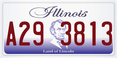 IL license plate A293813