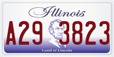 IL license plate A293823