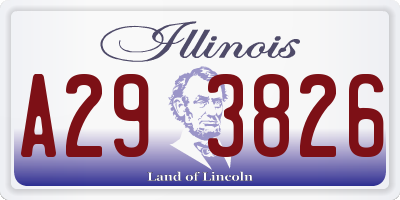 IL license plate A293826