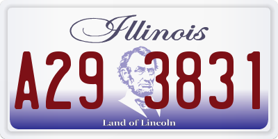 IL license plate A293831